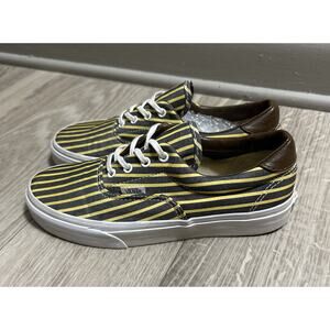 Vans Black and Yellow Striped Sneakers